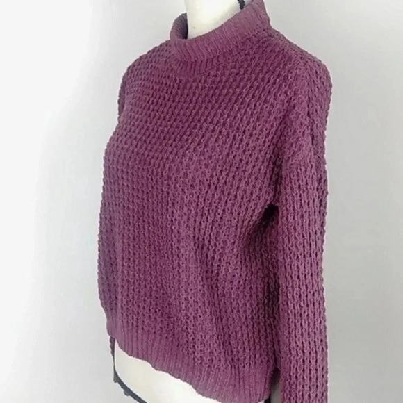 Dusty Rose Mauve Chenille Sweater - Picture 3 of 12